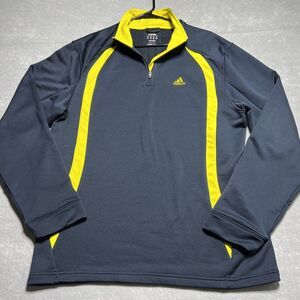 Adidas Navy/Yellow Half Zip Sweatshirt Men’s Size: L